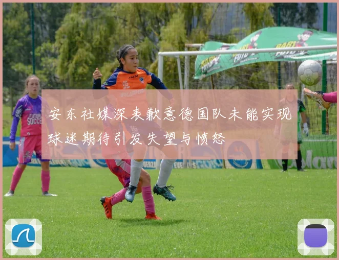 安东社媒深表歉意德国队未能实现球迷期待引发失望与愤怒
